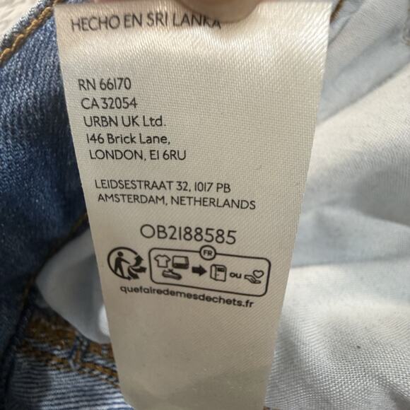 Anthropologie The Kenna High Rise Heritage Barrel Jeans w Hearts by Pilcro Sz 31 - Picture 11 of 15